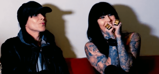 Soundsphere magazine’s Jay Sillence [Inkblot Films] interviews Chris Corner, and alternative culture icon Kat Von D, before they perform together at London’s Electric Ballroom.
