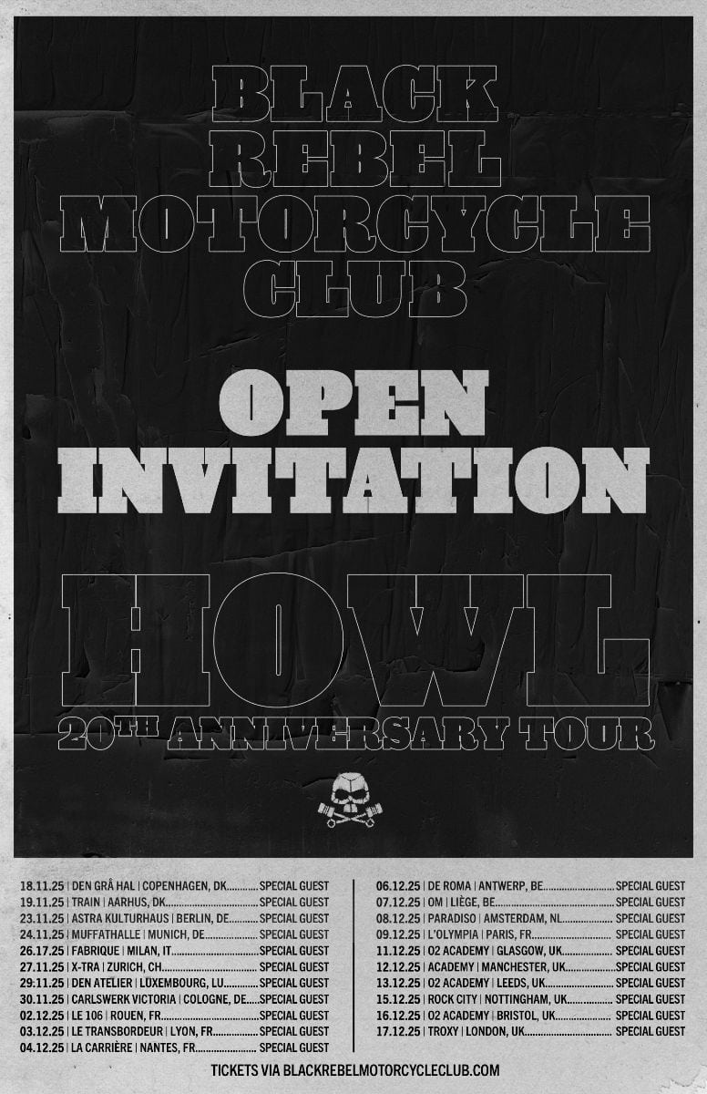 Black Rebel Motorcycle Club announce 20th anniversary 'Howl' Tour