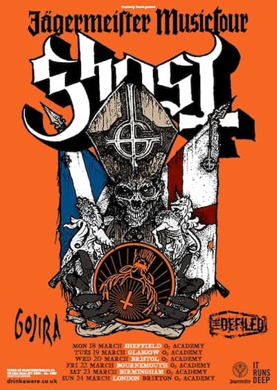 Ghost Jager tour poster