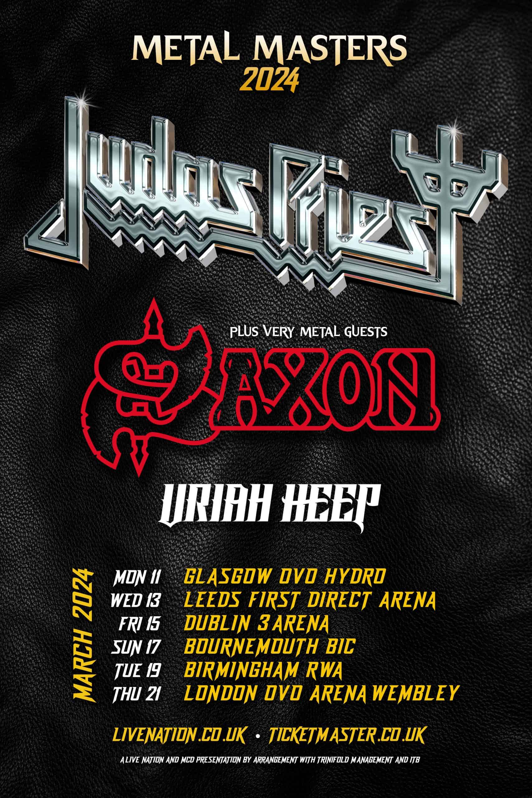 Judas Priest announce UK and Ireland tour in March 2024 Soundsphere